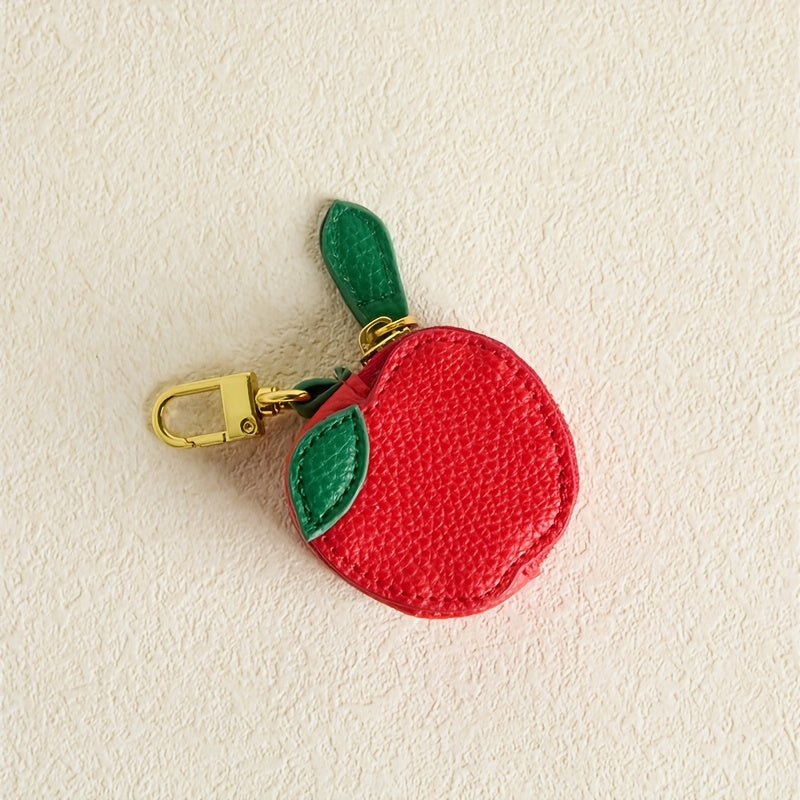 Red Apple Coin Purse Keychain