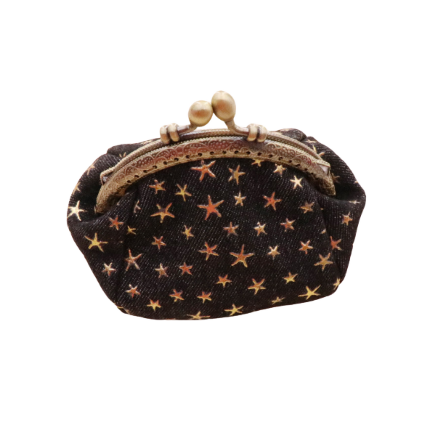 Denim Cloth Vintage Handmade Coin Purse Black