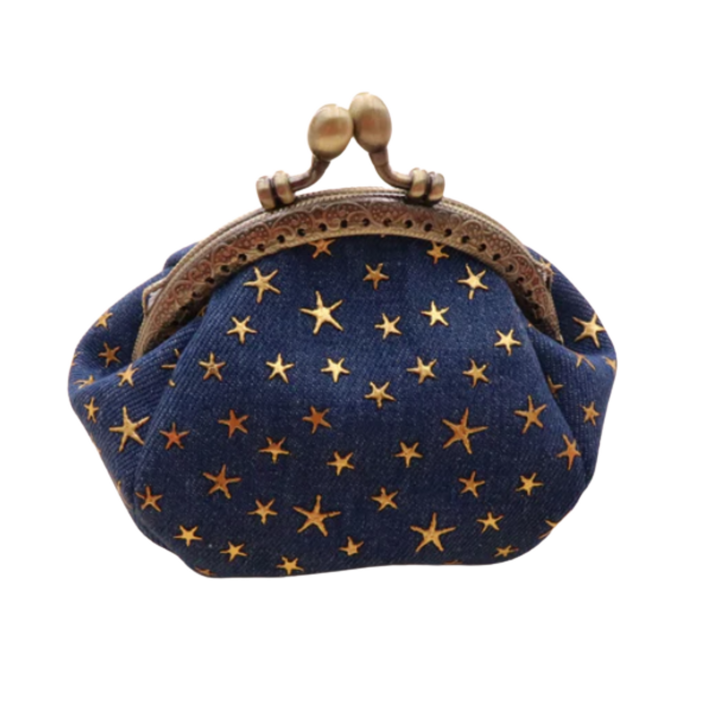 Denim Cloth Vintage Handmade Coin Purse Blue