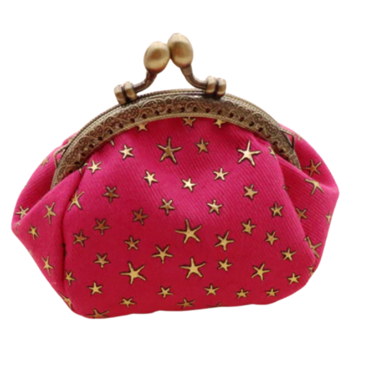 Denim Cloth Vintage Handmade Coin Purse Red