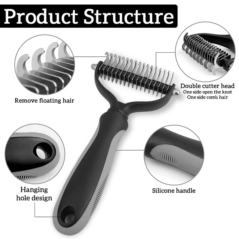 Pet Hair Removal Grooming Comb Tool