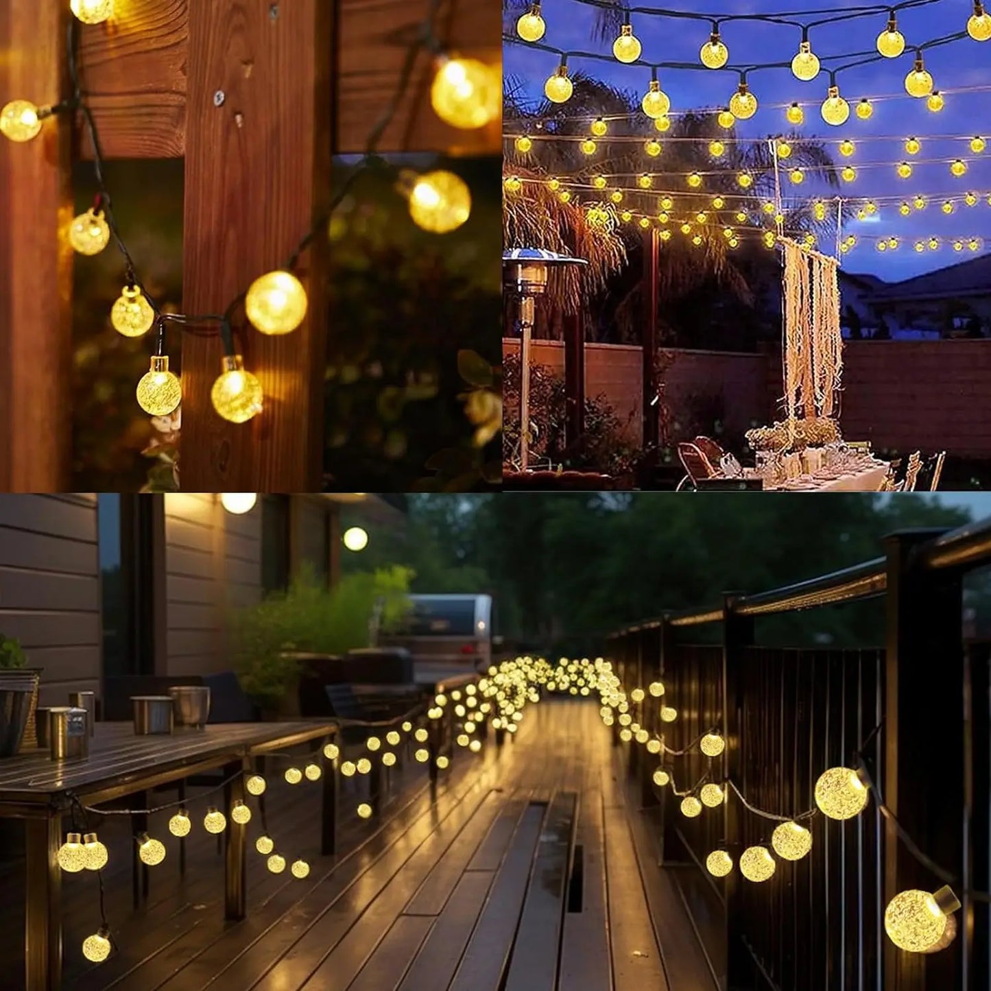 20ft GlowSphere Solar String Lights