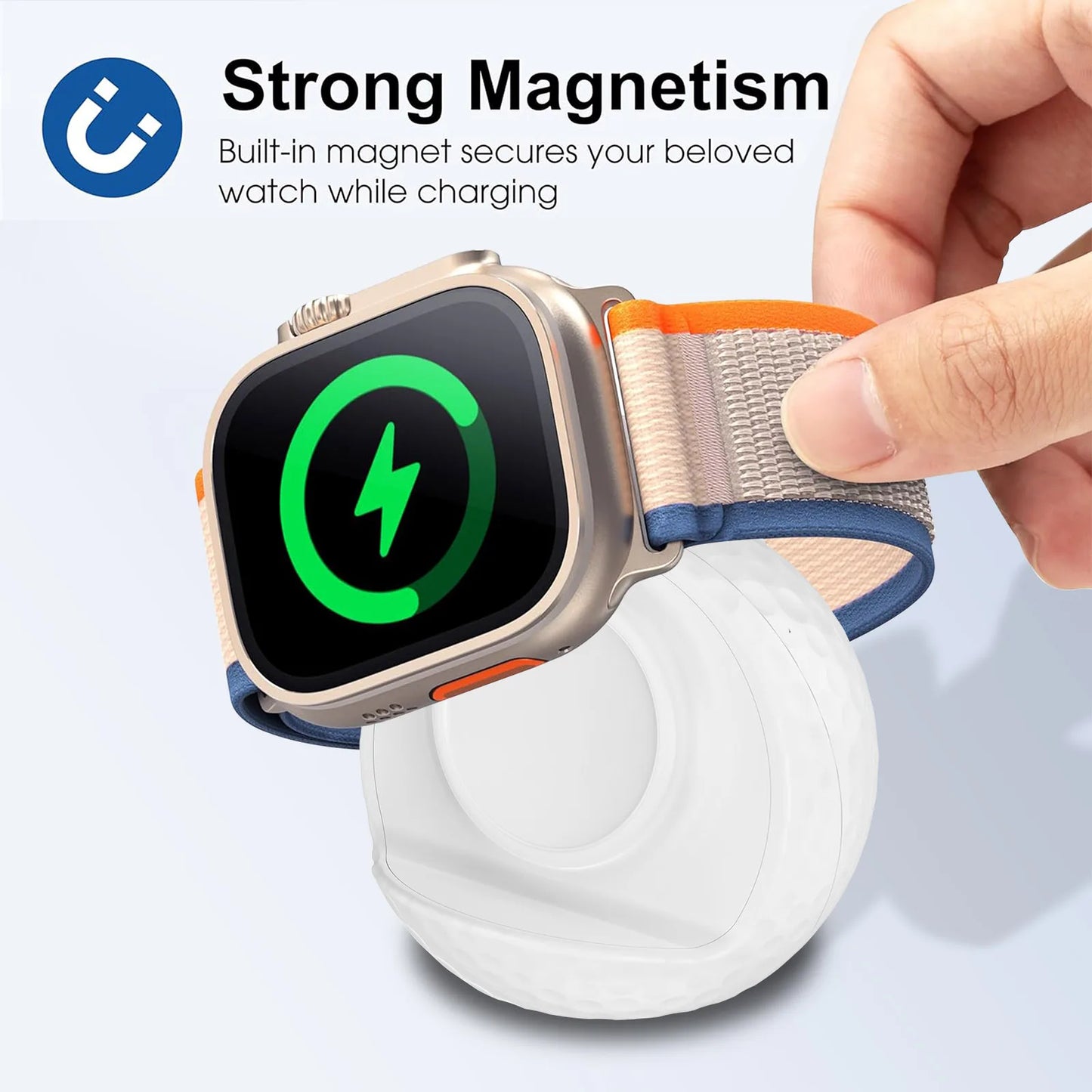 Portable Wireless Magnetic Golf Ball Apple Watch Charger