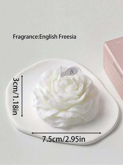 3D Peony Aromatic Candle Creative Flower Shape Aromatherapy Wedding