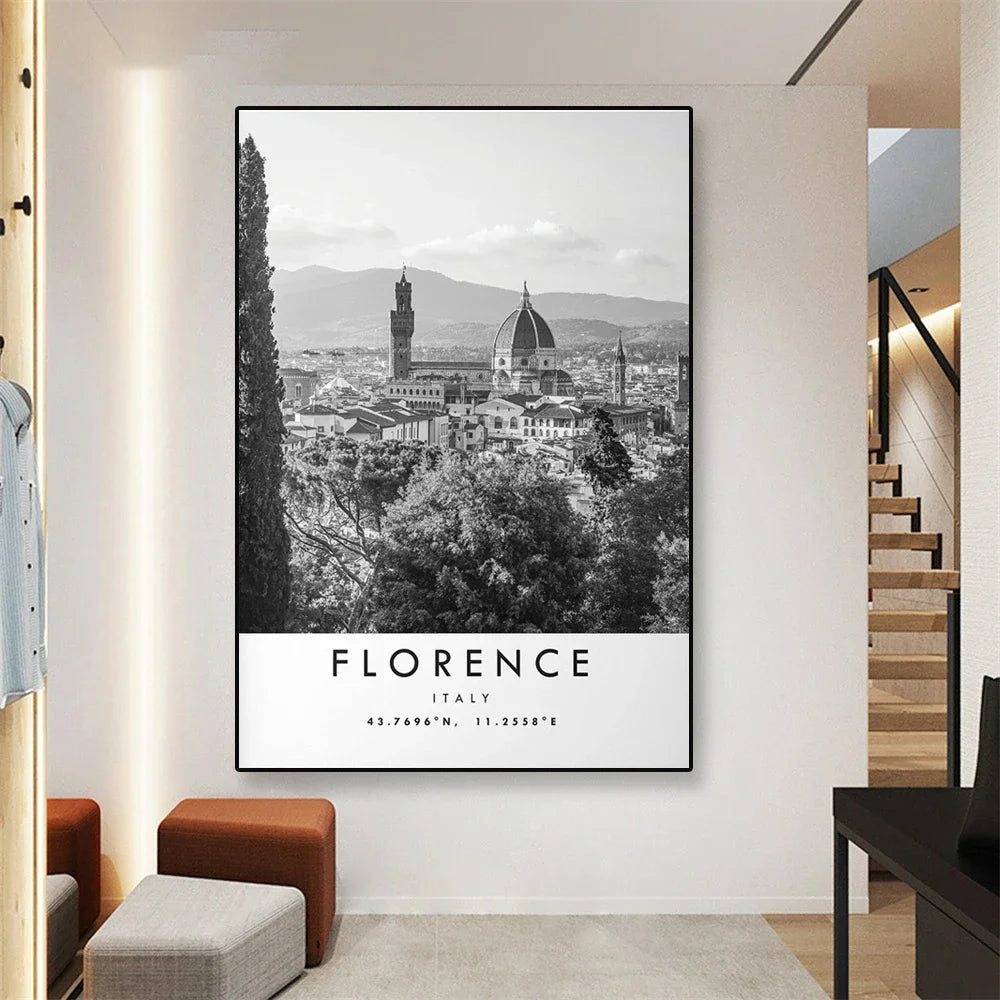 City Landmarks Wall Art Florence