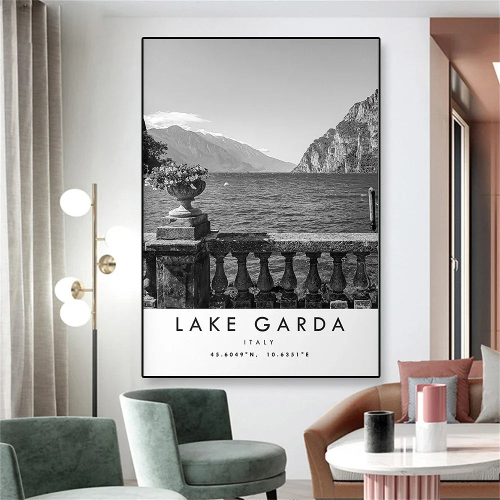 City Landmarks Wall Art Lake Garda