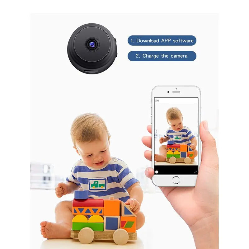 Mini 1080P HD WiFi Security Camera