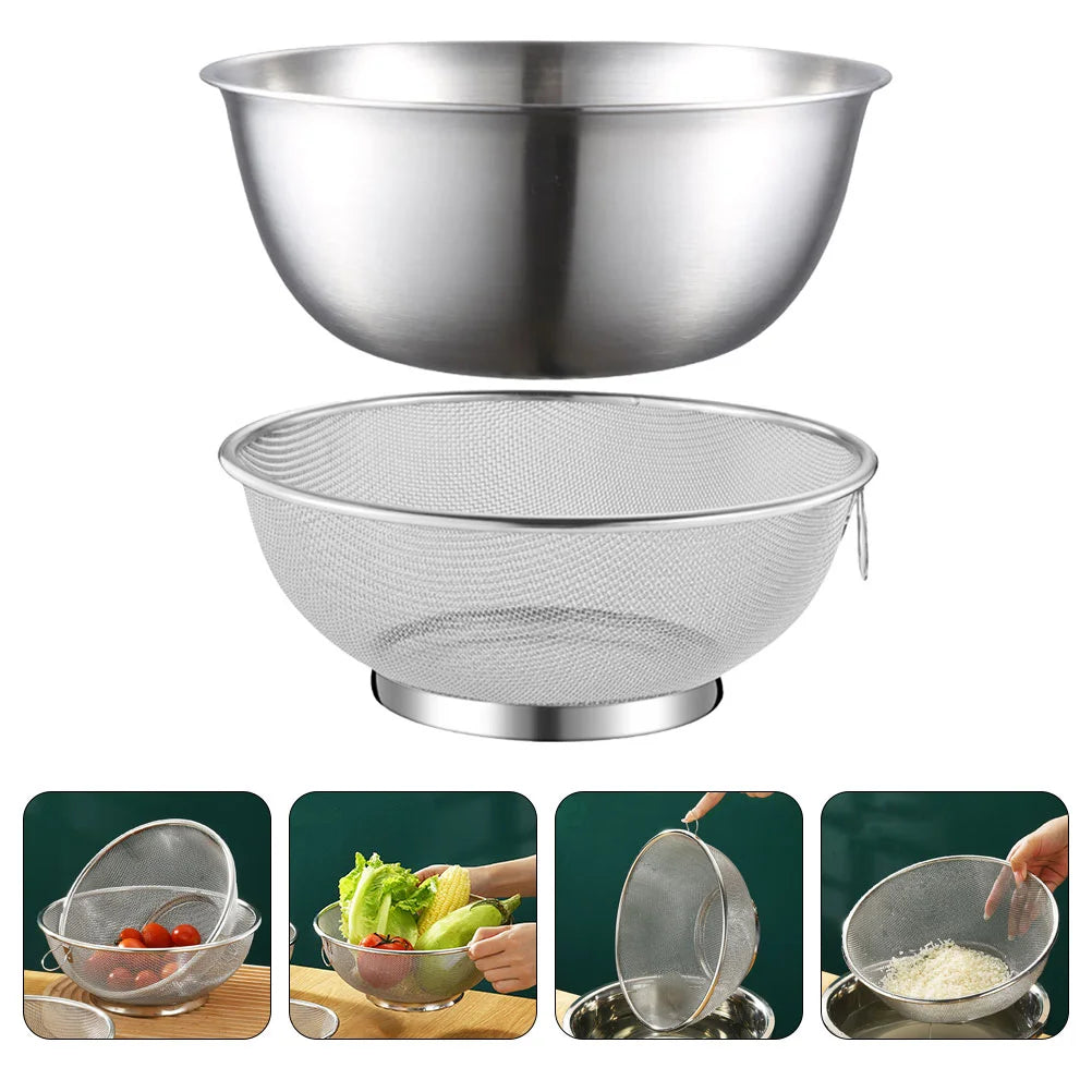 Stainless Steel Sink Strainer and Rice Washing Basket
