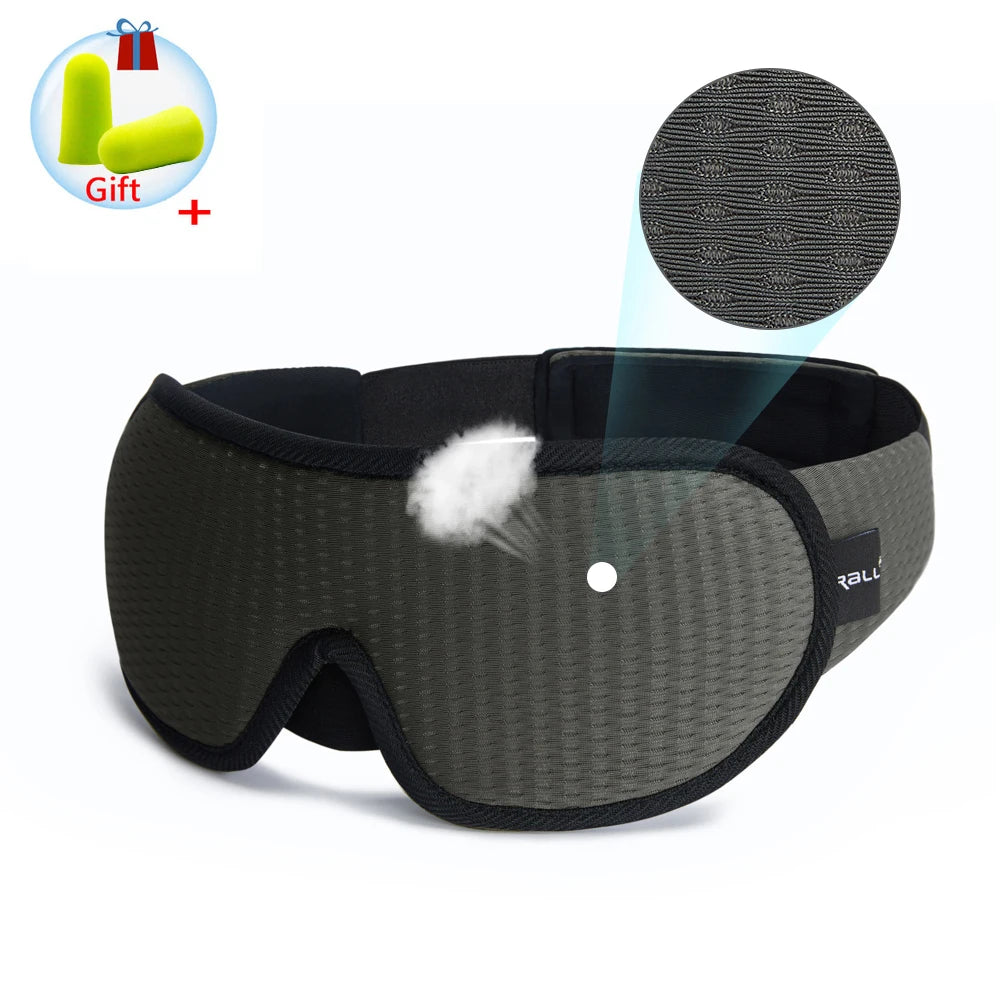 Total Darkness 3D Sleep Mask green
