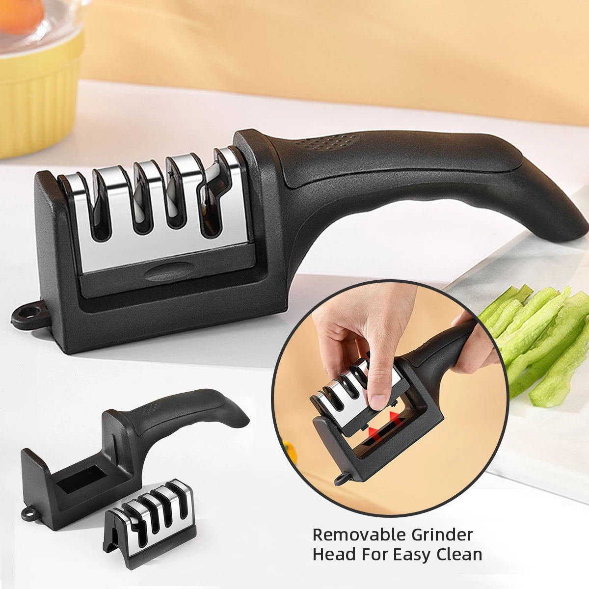 Removable grinder head