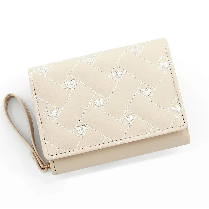 Chic White Leather Women's Wallet