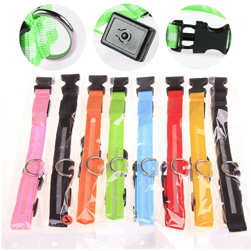LED Rechargeable Adjustable Dog Collar