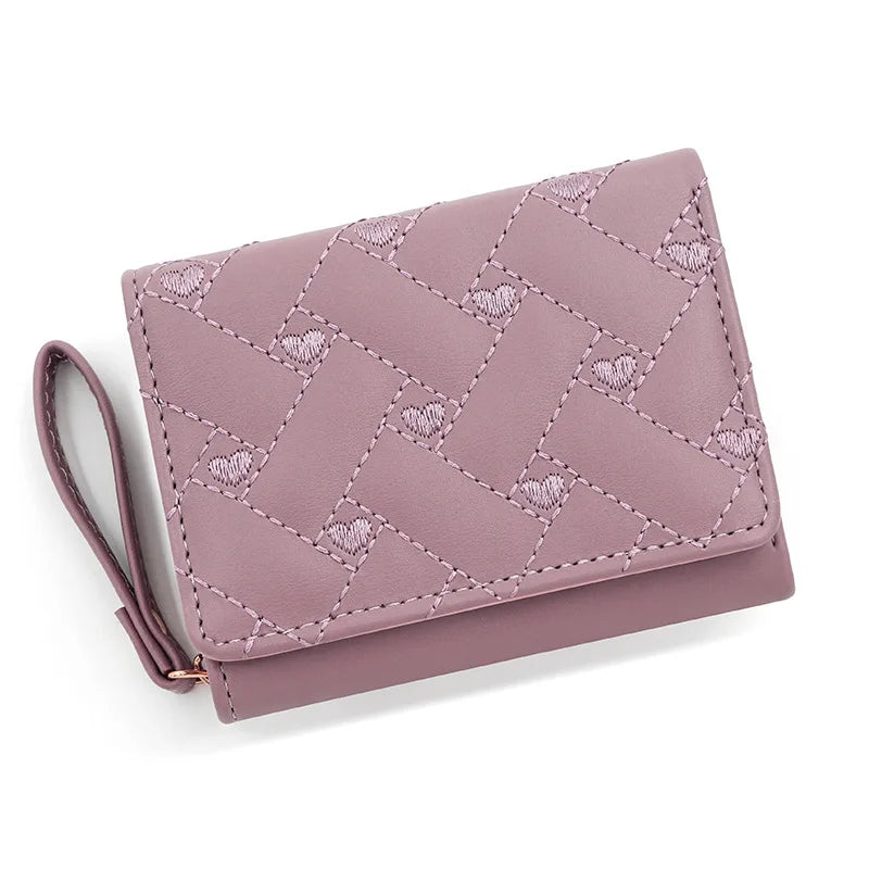 Chic Purple Leather Women's Wallet