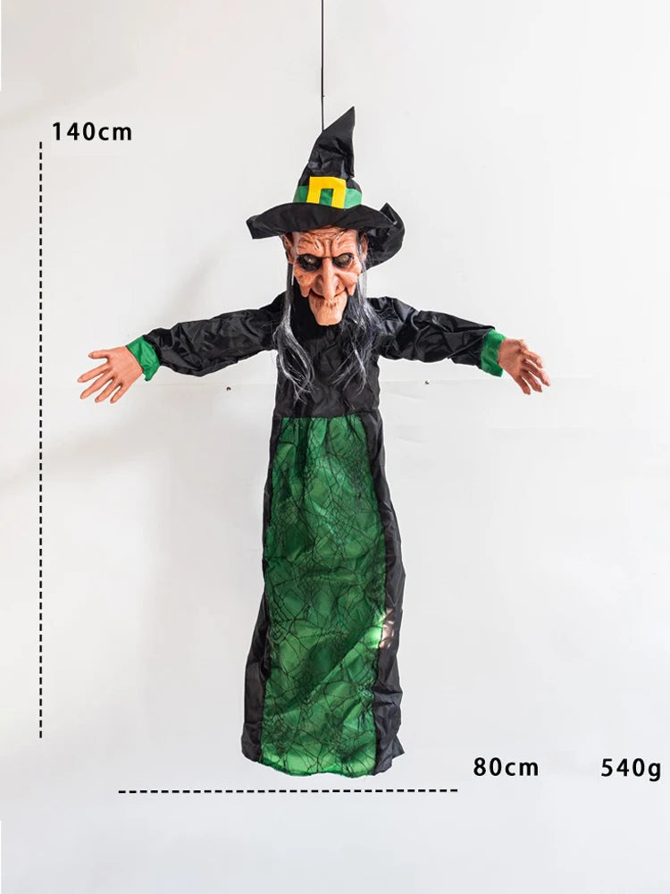 Scary Hanging Witch with Lights & Sound