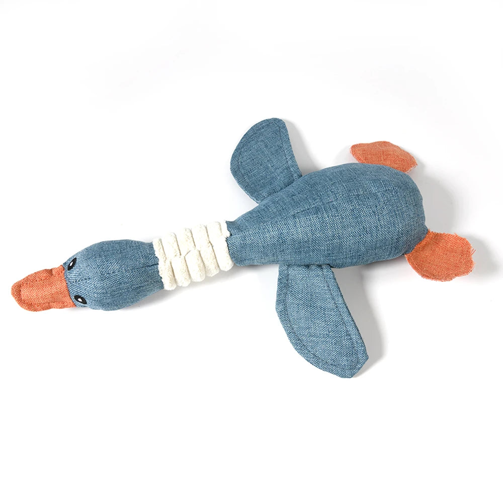 Wild Goose Sound Dog Chew Toy Blue