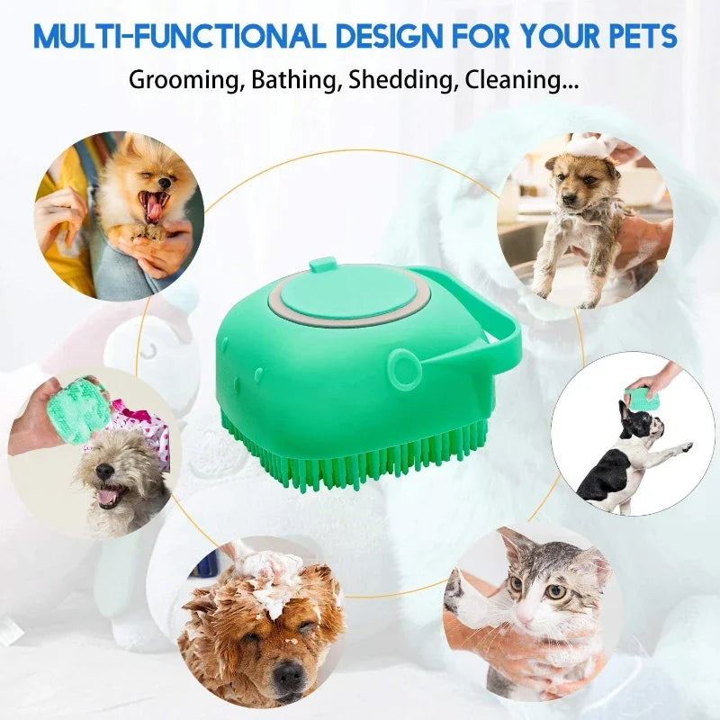 Pet Dog Shampoo Brush & Cat Massage Comb
