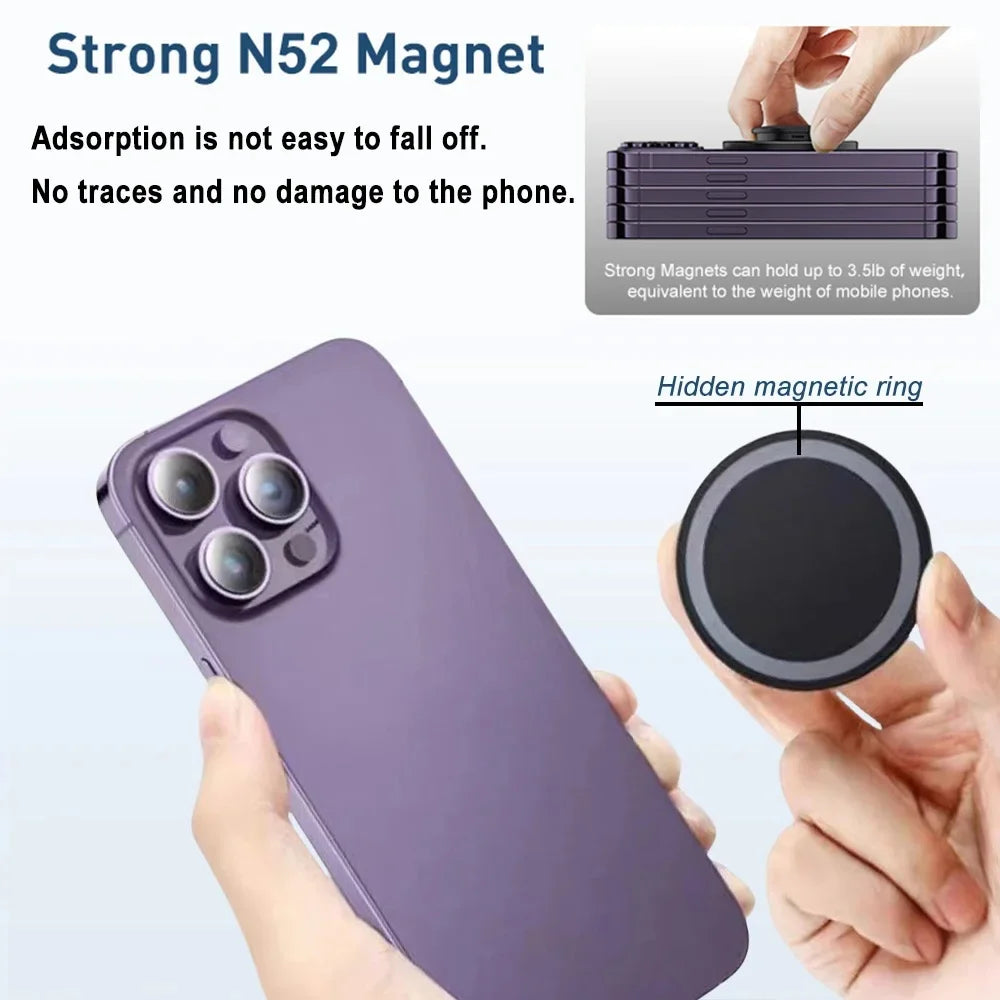 Magnetic Phone Ring Stand – Grip Holder for iPhone & Samsung