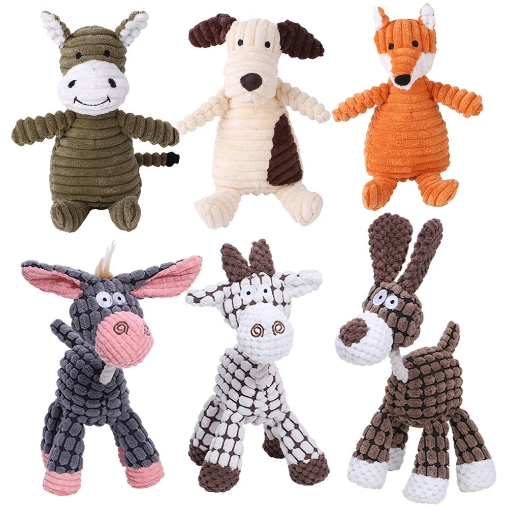 Plush Squeaky Dog Toy Animal