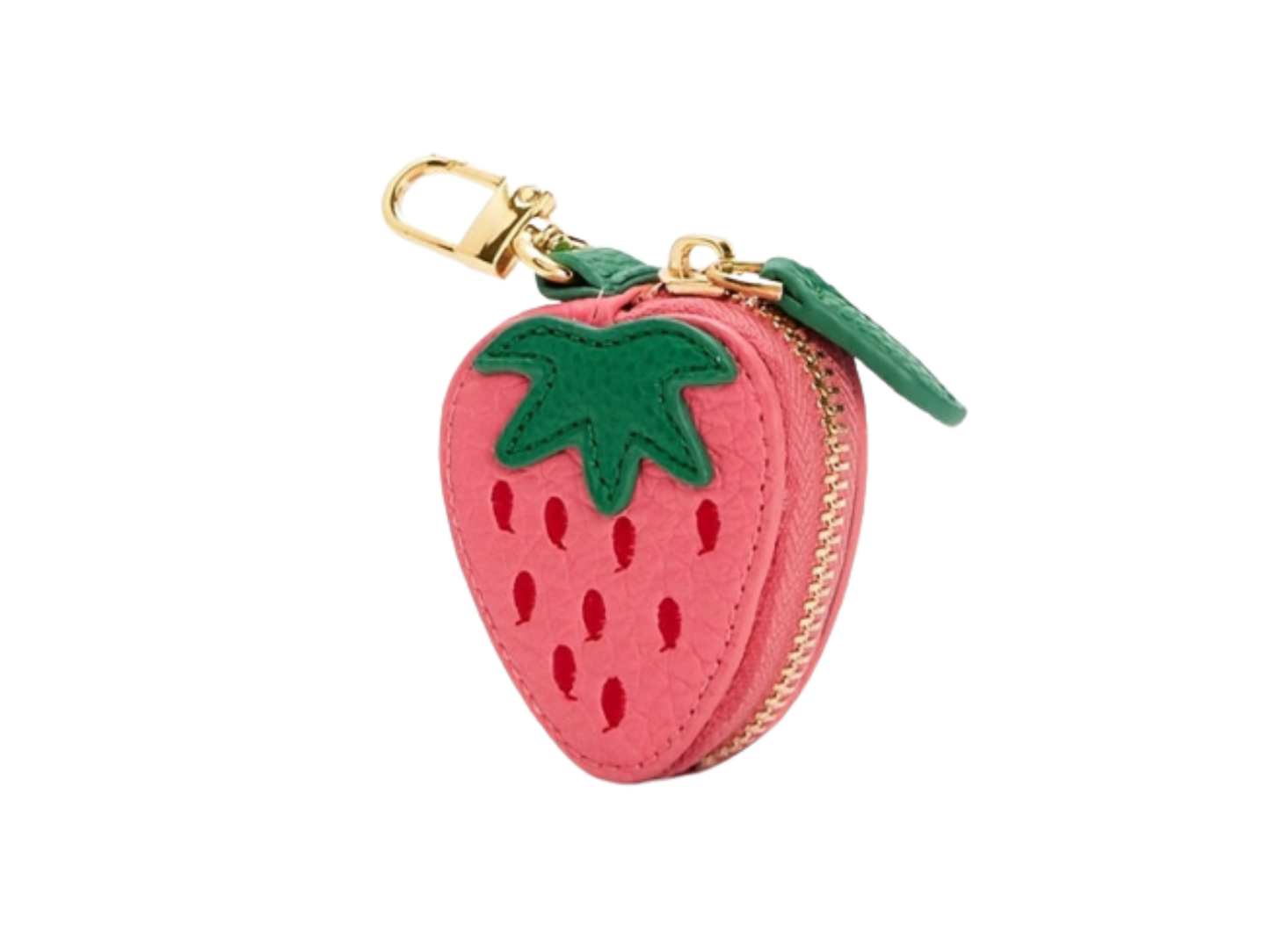 Mini Strawberry Charm Coin Purse Keychain