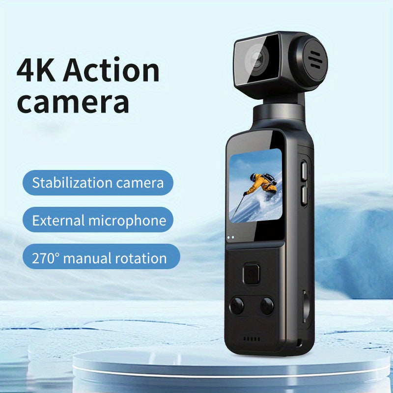 MARVUE 4K HD Handheld Stabilizer Camera – Portable Action Camera