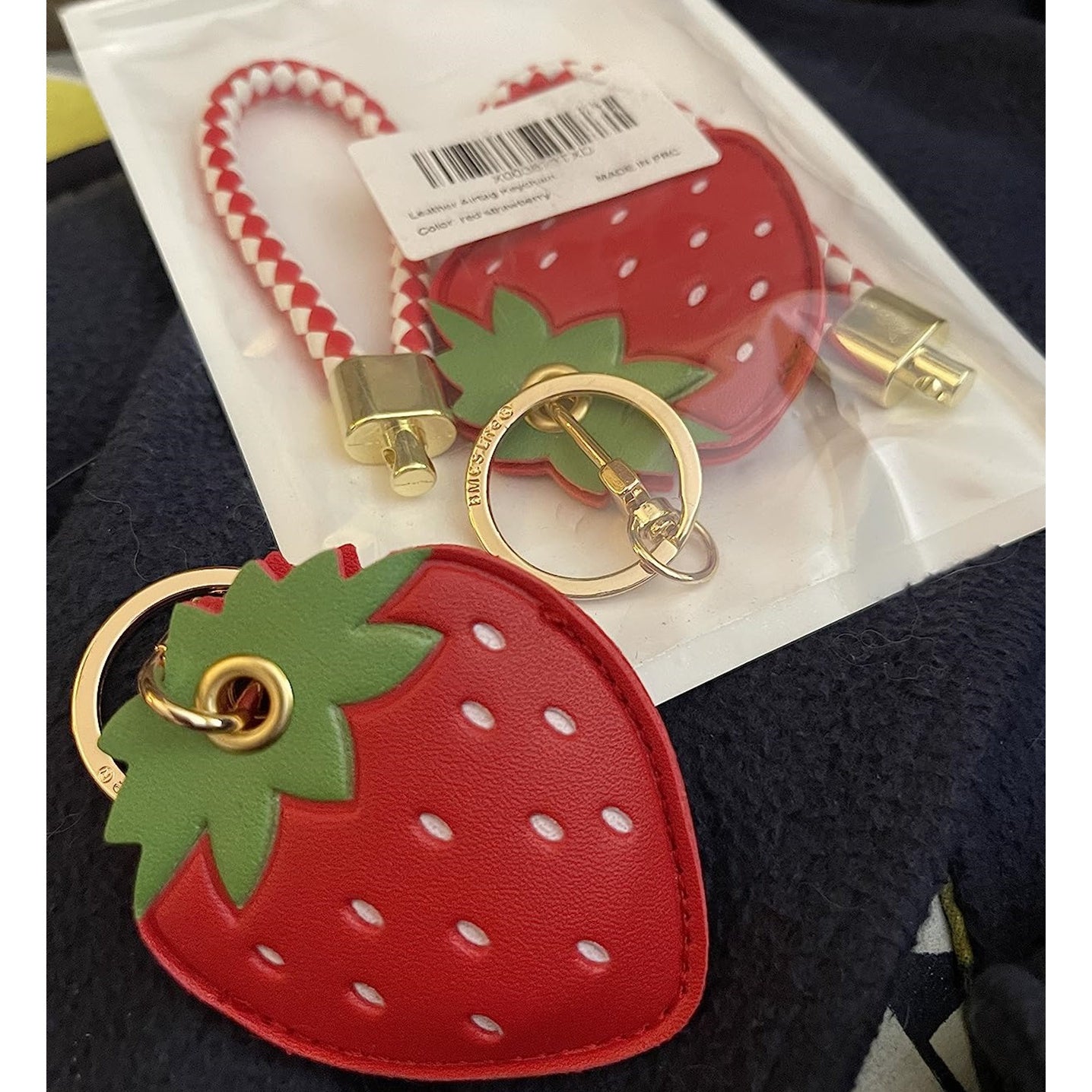 Cute Leather Keychain Case for Airtag