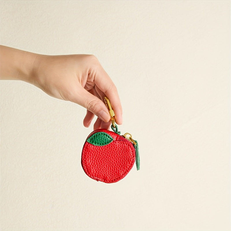 Red Apple Coin Purse Keychain