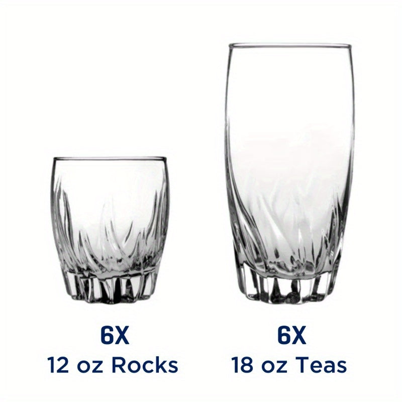 Elegance 12-Piece Drinking Glass Set