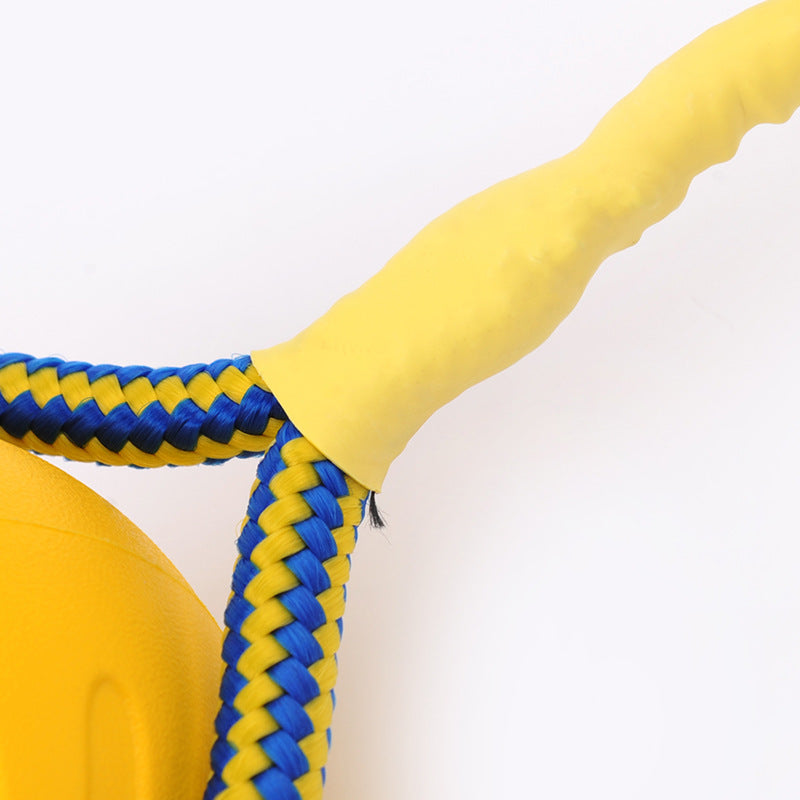 EVA Floating Pet Bite Resistant Ball With Rope - Pet Training Ball