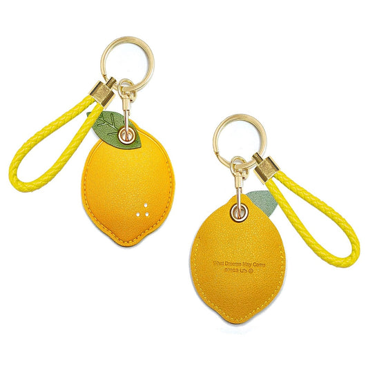 Cute Leather Keychain Case for Airtag