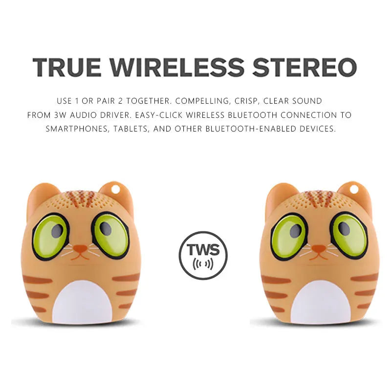 True Wireless Stereo Mini Bluetooth Speaker Bear