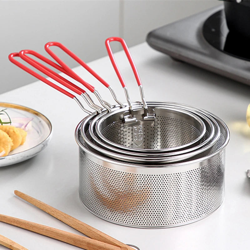 Stainless Steel Colander Deep Fry Basket