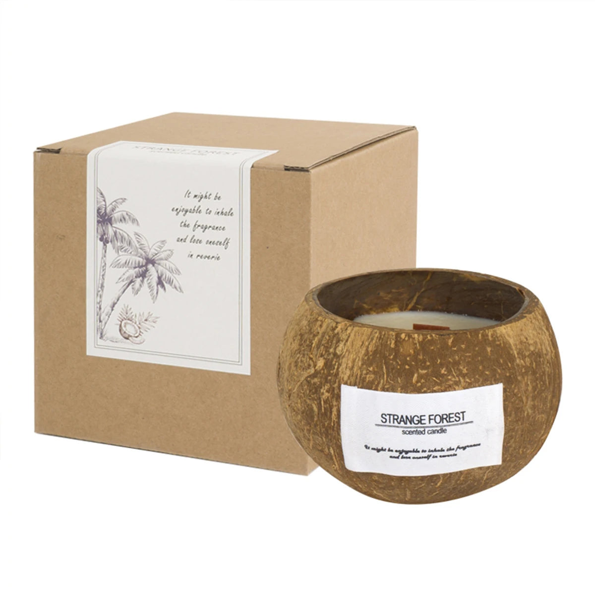 Coconut Shell Aromatherapy Candle Essential Oil Fragrance Premium