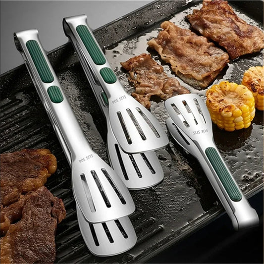 Stainless Steel Non-Slip Food Tongs