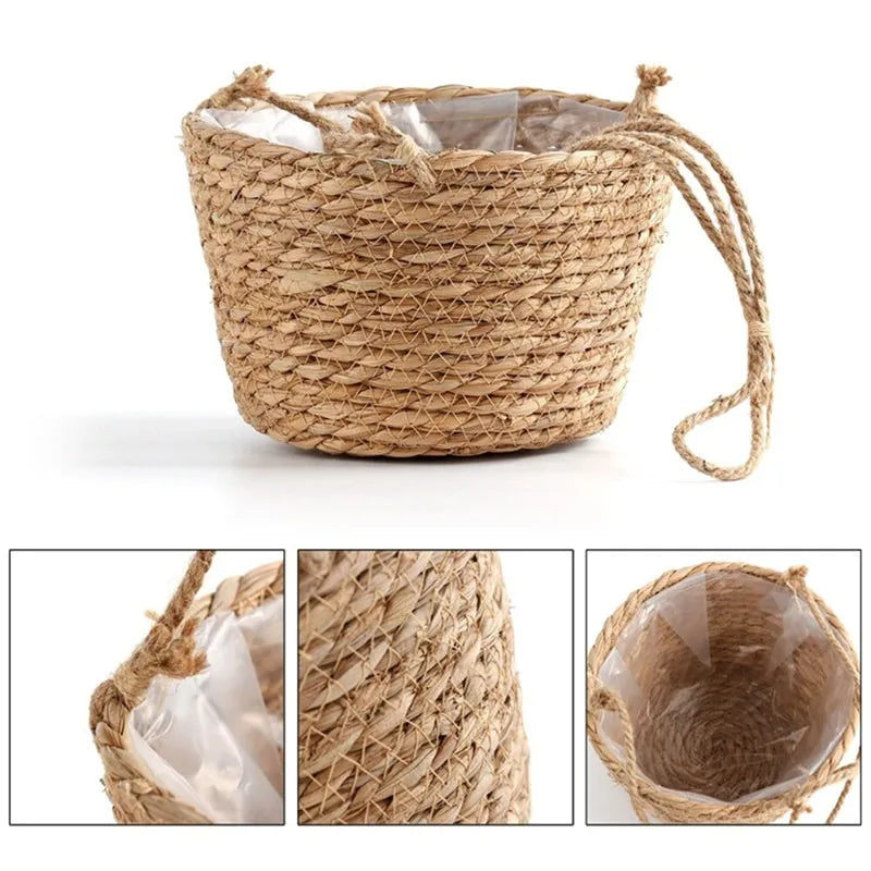 Macrame Hanging Planter Storage Basket