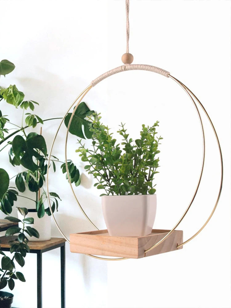 Hanging Flower Pot Shelf