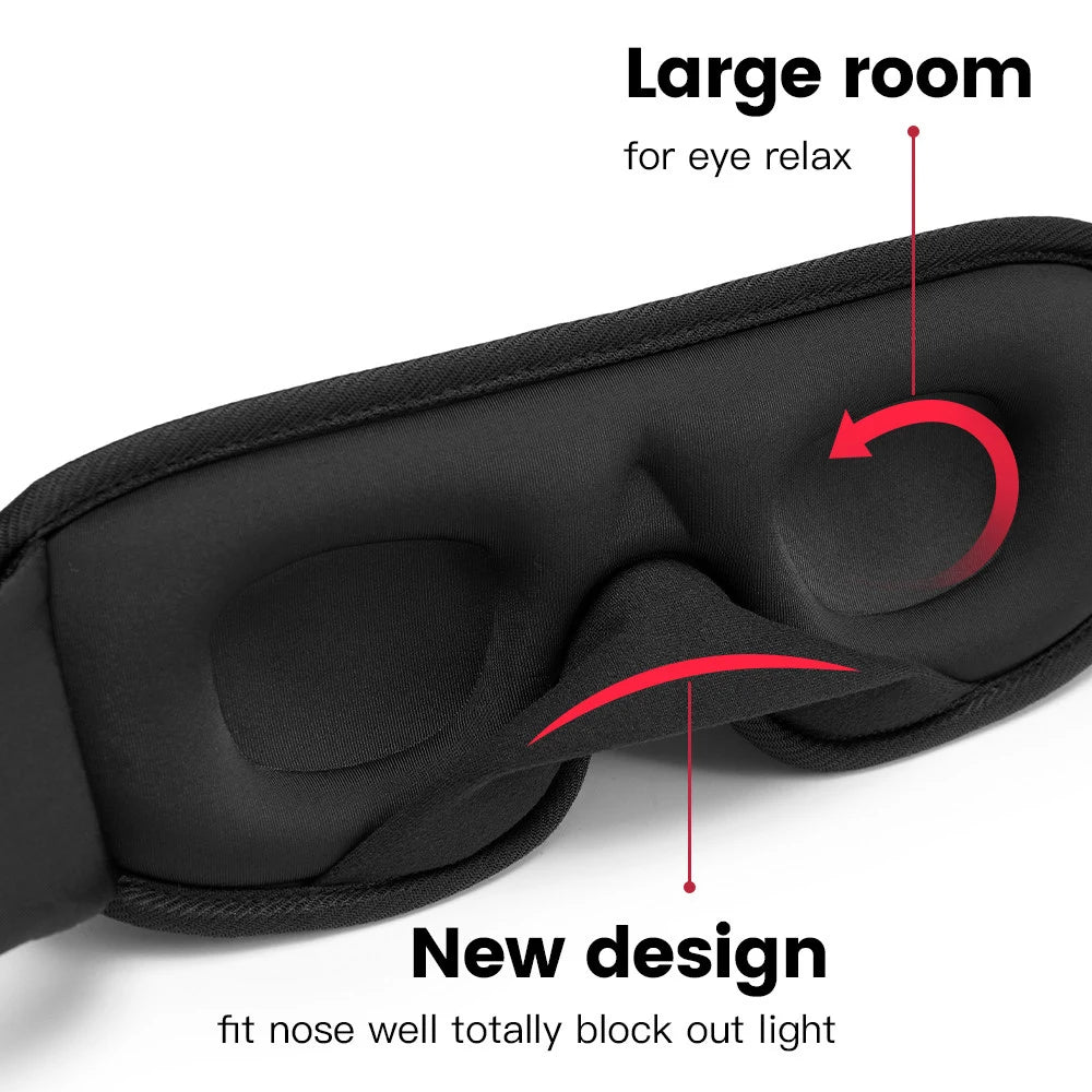 Total Darkness 3D Sleep Mask large rooom for eye relax