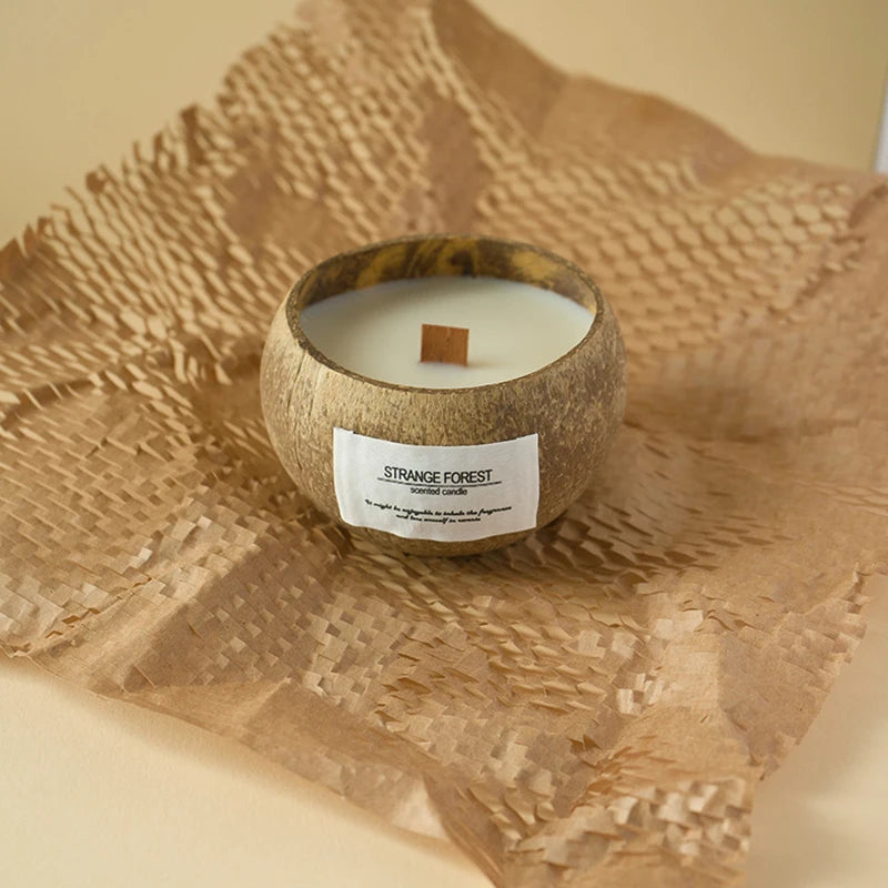 Coconut Shell Aromatherapy Candle Essential Oil Fragrance Premium