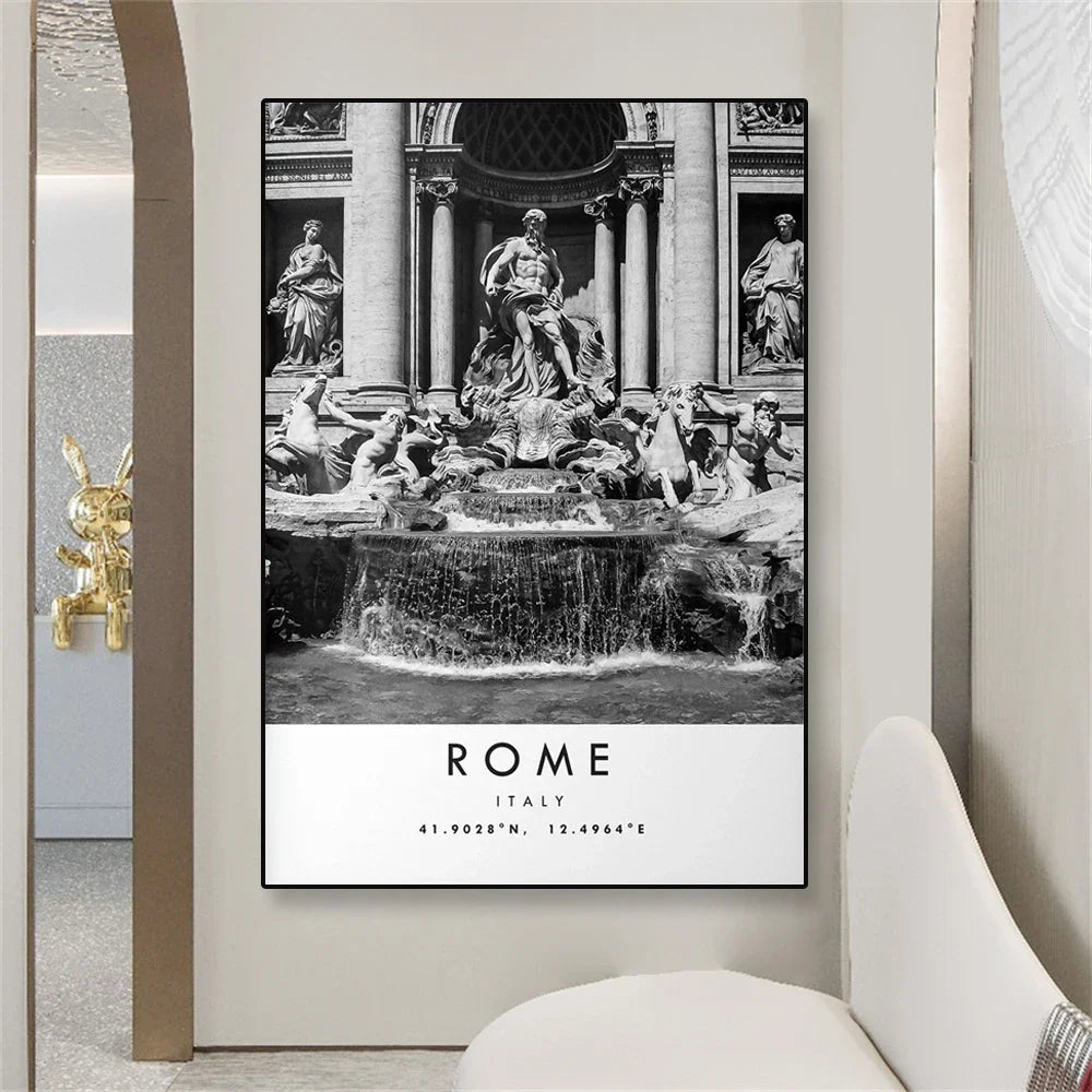City Landmarks Wall Art Rome