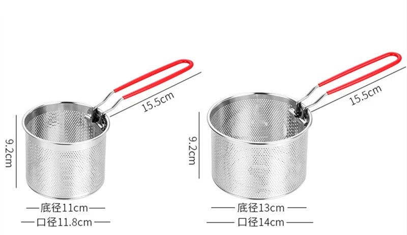 Stainless Steel Colander Deep Fry Basket