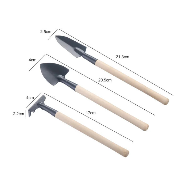 3 Piece Compact Gardening Tool Set