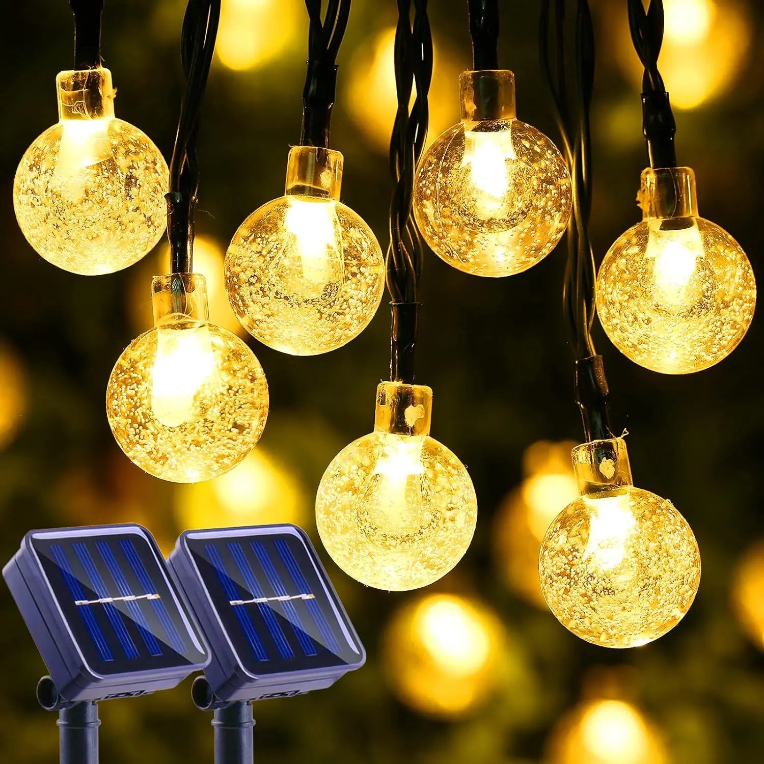 20ft GlowSphere Solar String Lights