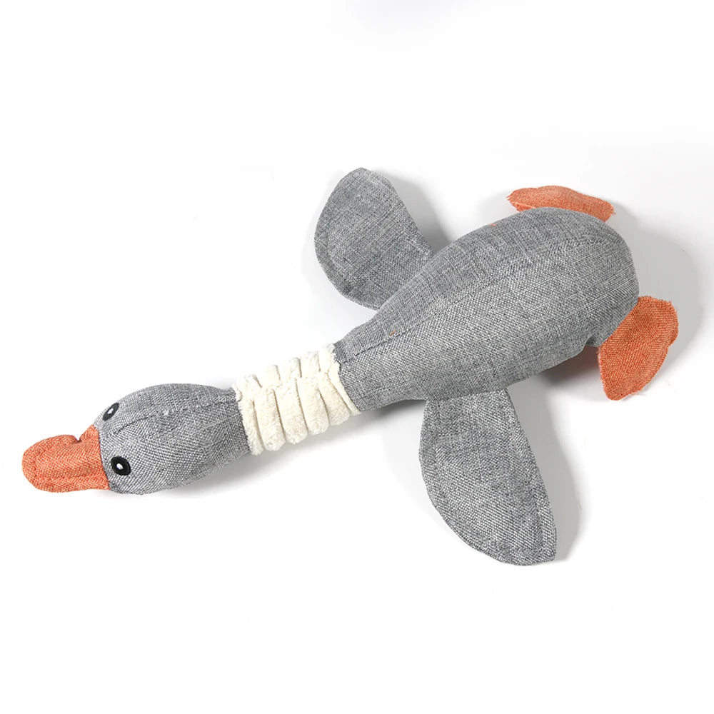 Wild Goose Sound Dog Chew Toy Grey
