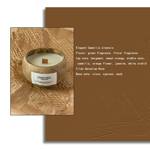 Coconut Shell Aromatherapy Candle Essential Oil Fragrance Premium