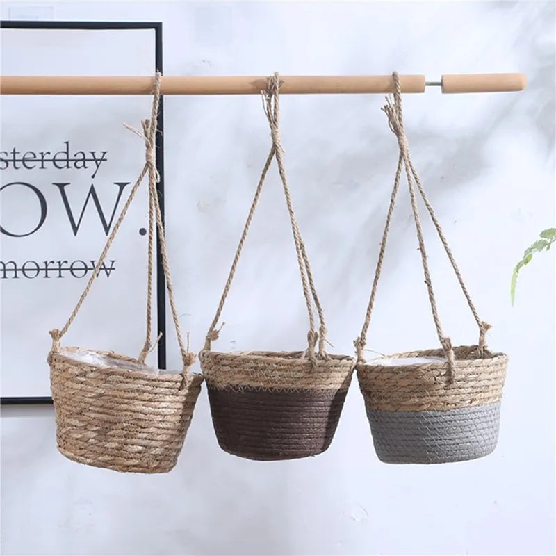 Macrame Hanging Planter Storage Basket