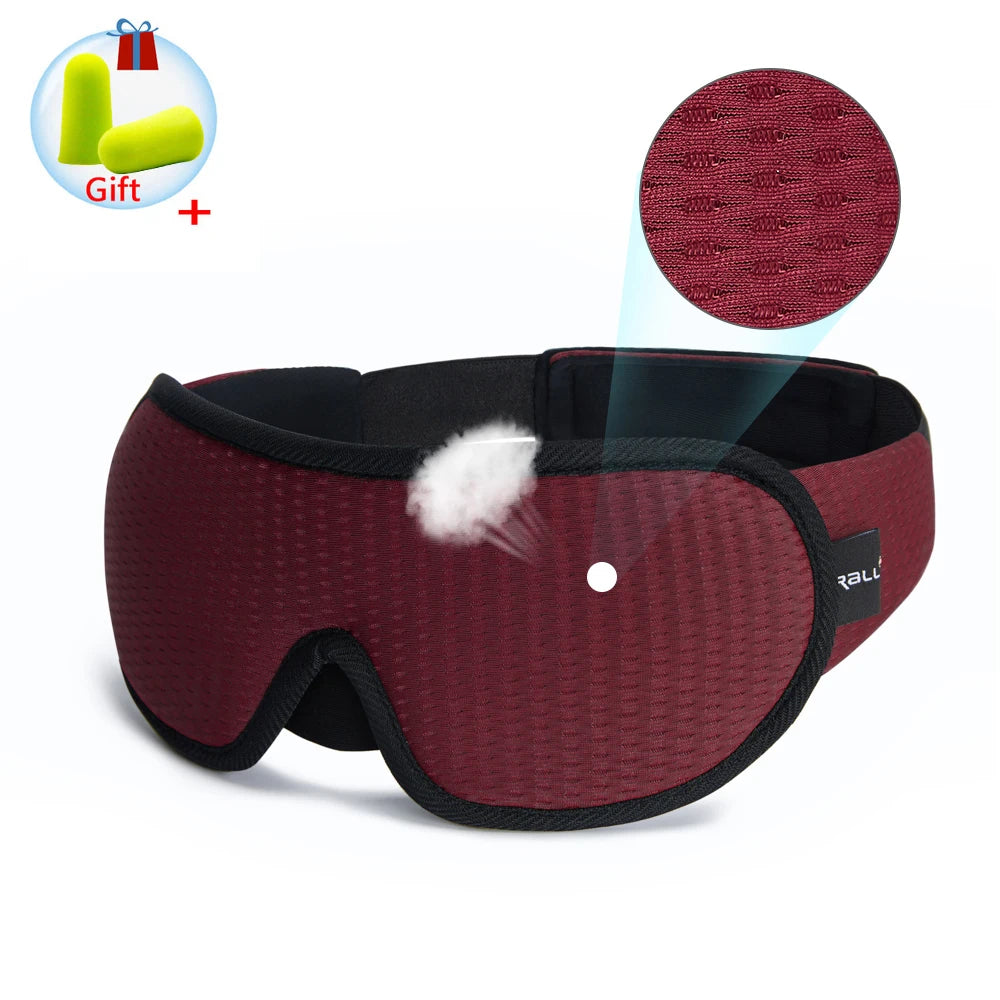 Total Darkness 3D Sleep Mask red