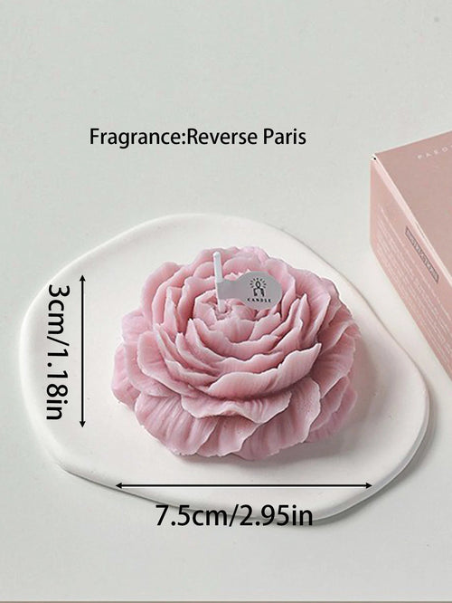 3D Peony Aromatic Candle Creative Flower Shape Aromatherapy Wedding
