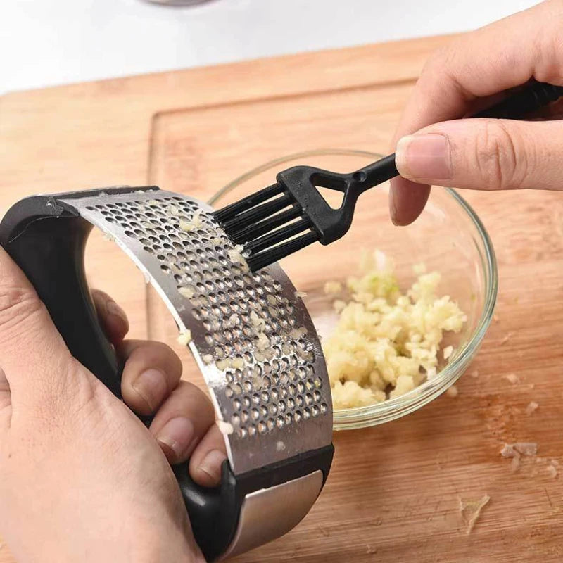EasyChop Stainless Steel Garlic Press