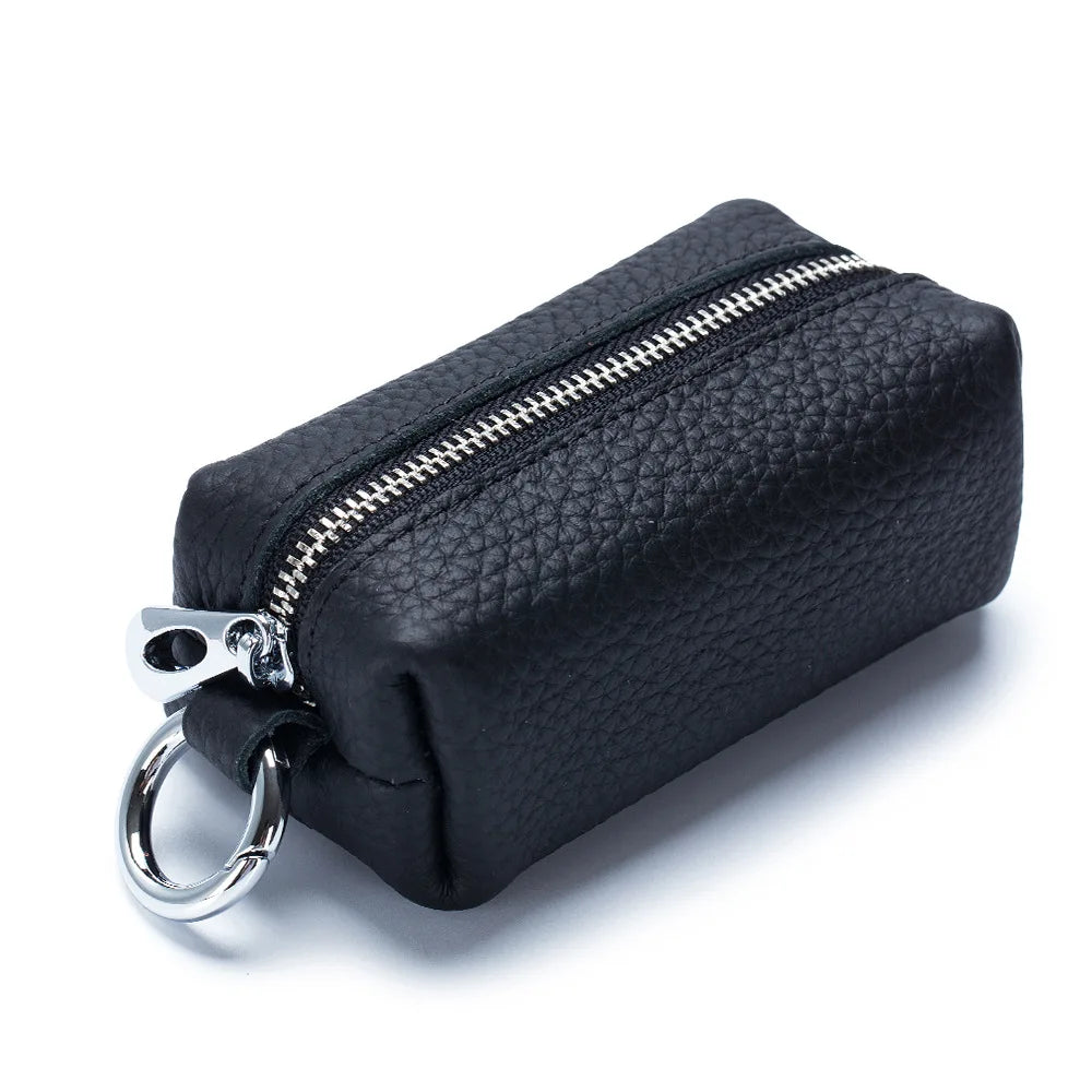 Compact Chic Leather Wallet Black