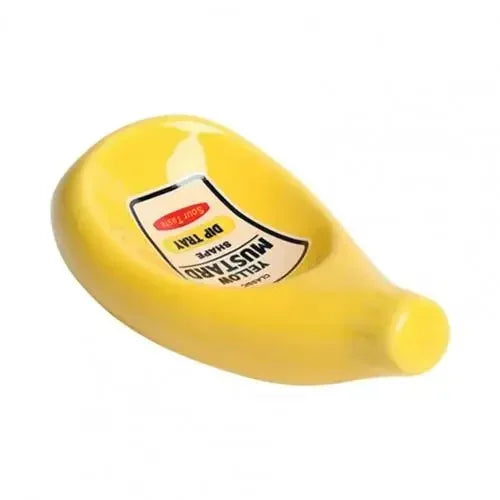 Tomato Shaped Decoration Ceramic Plate mustard2