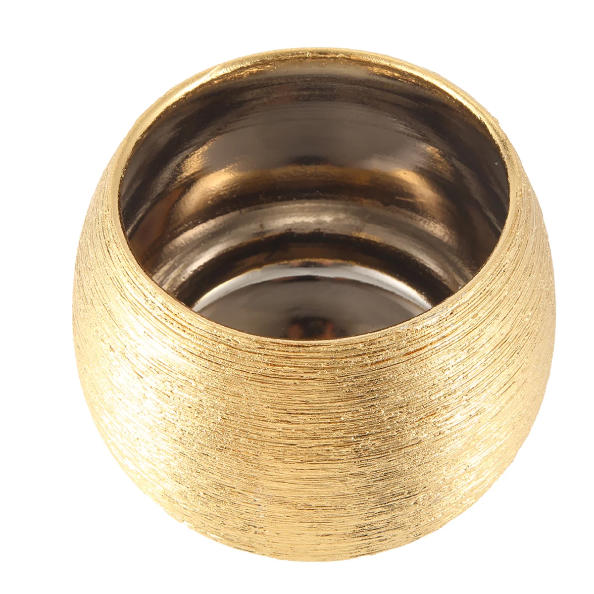 Unique Gold-Plated Flower Pot view